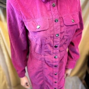 LOFT Fuchsia Utility Jacket